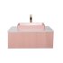 Тумба для ванной комнаты Atoll Аванти 120, подвесная, розовый, под раковину CeramaLux 78189МР-3 розовый