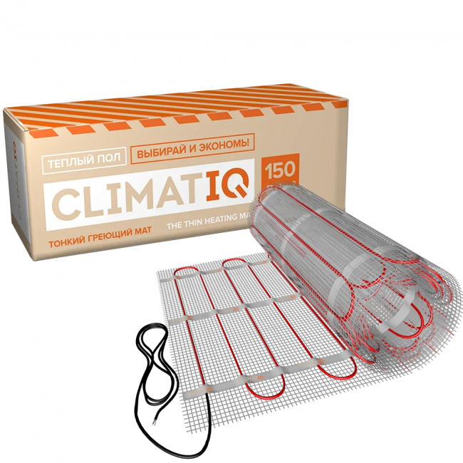 Тонкий самоклеящийся греющий мат CLIMATIQ MAT 150 Вт/м2 - 6,0 м.кв. Тонкий самоклеящийся греющий мат CLIMATIQ MAT 150 Вт/м2 - 6,0 м.кв.