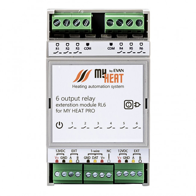 Блок расширения MyHeat релейный RL6