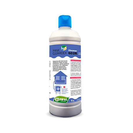 Реагент для очистки систем отопления Pipal HeatGUARDEX® Cleaner 602 R 1л Реагент для очистки систем отопления Pipal HeatGUARDEX® Cleaner 602 R 1л