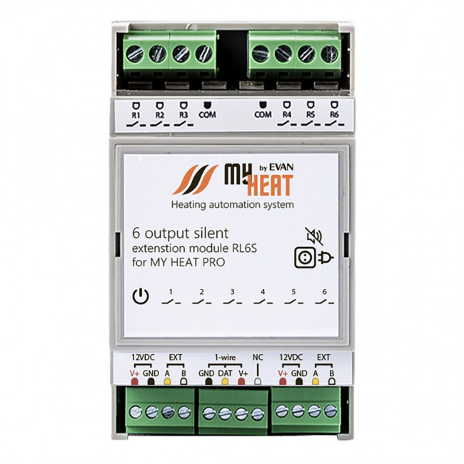 Симисторный блок расширения MyHeat RL6S Симисторный блок расширения MyHeat RL6S
