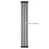 Радиатор трубчатый стальной Zehnder Charleston Retrofit 2180, 06 сек.1/2 бок.подк. RAL9005 (кроншт.в компл.)