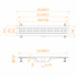 Душевой лоток RGW Drain Leo-10-80 800 мм, D40, на ножках хром 60211080-01