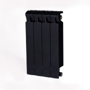 Биметаллический радиатор Rifar Monolit 500, 4 секции, 3/4" Антрацит Биметаллический радиатор Rifar Monolit 500, 4 секции, 3/4" Антрацит