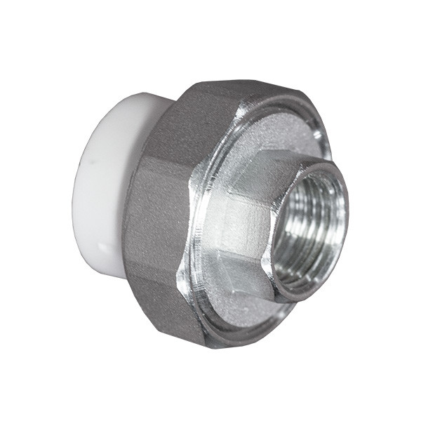 Муфта комбинированная, разъемная (американка) Pilsa PPR ВР 32х3/4", белая (80) Муфта комбинированная, разъемная (американка) Pilsa PPR ВР 32х3/4", белая (80)