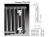 Радиатор трубчатый стальной Zehnder Charleston Retrofit 2180, 14 сек.1/2 ниж.подк. RAL9005 (кроншт.в компл.)