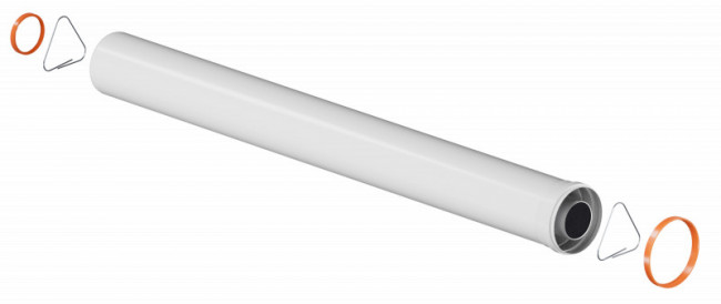 Прямой участок дымохода Immergas DN 60/100 мм, 0,5 м
