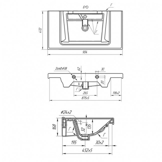Тумба с раковиной Sanstar Riana 90, 2 ящика, напольная, белая, Grace-90 Тумба с раковиной Sanstar Riana 90, 2 ящика, напольная, белая, Grace-90