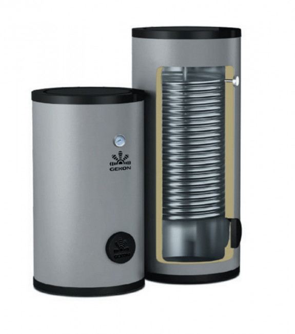 Бойлер косвенного нагрева Gekon BXL 60 кВт, 200 л, с 1-м ТО, напольный, INOX Бойлер косвенного нагрева Gekon BXL 60 кВт, 200 л, с 1-м ТО, напольный, INOX