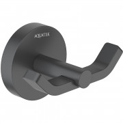 Крючок двойной Aquatek Бетта матовый черный AQ4602MB