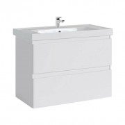 Тумба с раковиной Sanstar Riana 90, 2 ящика, подвесная, белая, Grace-90 Тумба с раковиной Sanstar Riana 90, 2 ящика, подвесная, белая, Grace-90