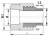 Муфта комбинированная, переходная Valfex PPR НР под ключ 40х1 1/4", белая