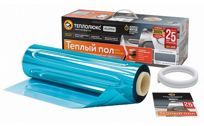 Мат греющий ультратонкий Теплолюкс Alumia 225Вт/1,5 кв.м.