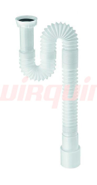 Сифон для раковины гофрированный Wirquin 1 1/4”х40/50 мм, без выпуска L = 800 мм