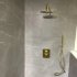 Душ тропический Ramon Soler настенный, круглый, нерж. сталь Hydrotherapy  BHRM250OC золотой