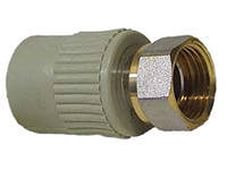 Муфта комбинированная GF+Hakan PPR НГ 25х3/4", серая Муфта комбинированная GF+Hakan PPR НГ 25х3/4", серая
