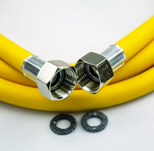 Подводка для газа гибкая ELKA 1/2" 1800 мм ВР-ВР с покрытием PVC