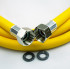 Подводка для газа гибкая ELKA 1/2" 1800 мм ВР-ВР с покрытием PVC