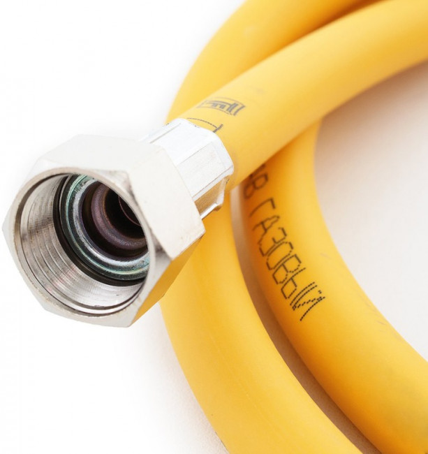 Подводка для газа гибкая ELKA 1/2" 1800 мм ВР-ВР с покрытием PVC