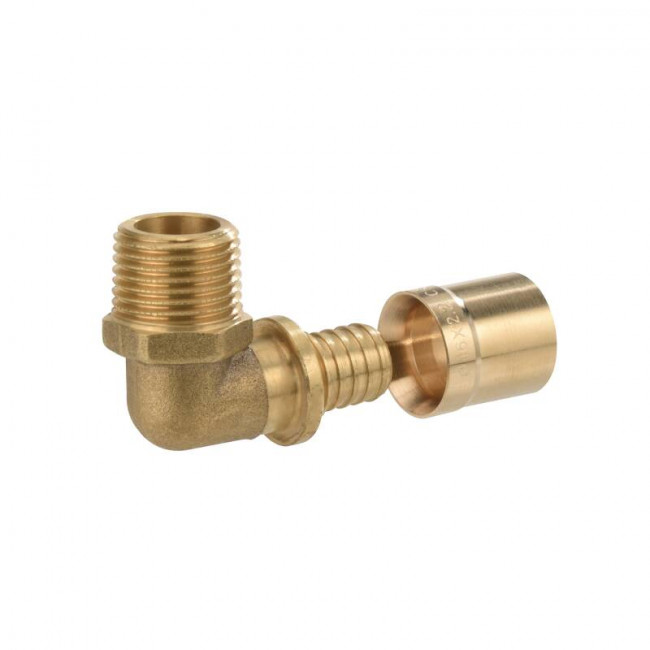 Угольник аксиальный, переходной Comap PEXY Max 90° 25x3,5- 3/4" с НР, серия S7092GV латунь PGM4012 Угольник аксиальный, переходной Comap PEXY Max 90° 25x3,5- 3/4" с НР, серия S7092GV латунь PGM4012