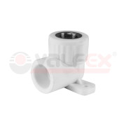 Колено комбинированное настенное Valfex PPR ВР 25х1/2", белое Колено комбинированное настенное Valfex PPR ВР 25х1/2", белое
