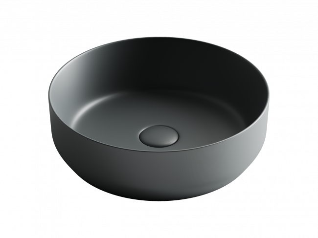 Раковина-чаша накладная Ceramica Nova  Element 390*390*120мм круглая, (цвет: темный антрацит матовый) CN6022MDH