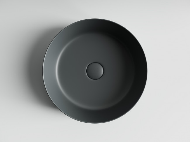 Раковина-чаша накладная Ceramica Nova  Element 390*390*120мм круглая, (цвет: темный антрацит матовый) CN6022MDH