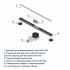 Душевой лоток RGW SDR-54-40 400 мм D50 с крышкой и опорами, хром 79215440-01