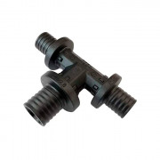 Тройник переходной Varmega Slide-fit 25х25х20 мм, PPSU, аксиальный VM50516