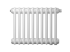 Радиатор трубчатый стальной Zehnder Charleston Retrofit 2056, 08 сек.1/2 бок.подк. RAL9016 (кроншт.в компл.)