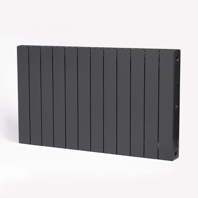 Биметаллический радиатор Rifar Supremo 500, 12 секций, 3/4" Титан