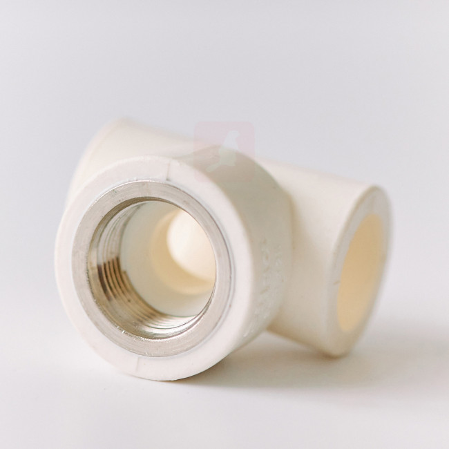 Тройник Pilsa PPR ВР 25х1/2", белый Тройник Pilsa PPR ВР 25х1/2", белый