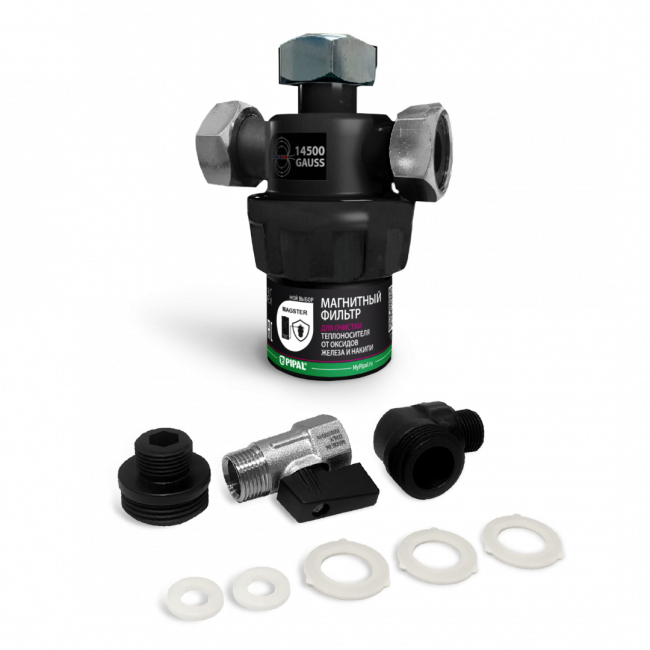 Фильтр магнитный для обезжелезивания воды, 500 г Pipal HeatGUARDEX® MAGSTER Фильтр магнитный для обезжелезивания воды, 500 г Pipal HeatGUARDEX® MAGSTER
