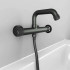 Смеситель для ванны с душевым гарнитуром Iddis Grange одновентильный, поворотный излив, графит GRAGMR2i02