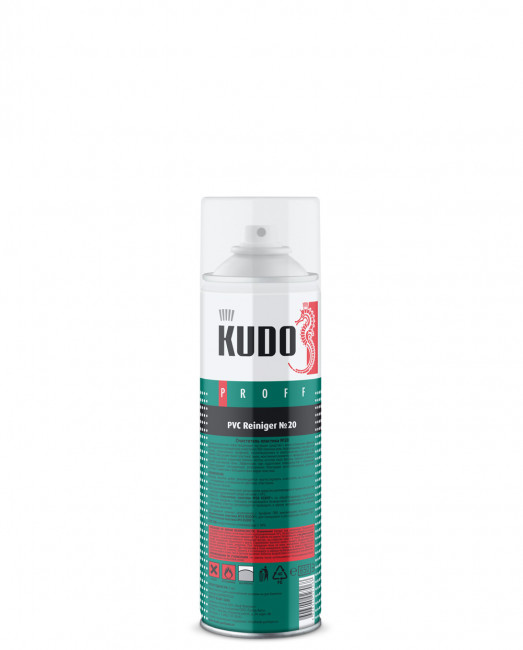 Очиститель пластика ПВХ аэрозольный №20 Kudo HOME PROFF PVC REINIGER Очиститель пластика ПВХ аэрозольный №20 Kudo HOME PROFF PVC REINIGER