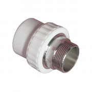 Муфта комбинированная, переходная Valfex PPR НР 32х3/4", белая 10130132 Муфта комбинированная, переходная Valfex PPR НР 32х3/4", белая 10130132
