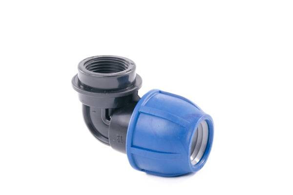Отвод компрессионный ПНД ВР 20х1/2" Отвод компрессионный ПНД ВР 20х1/2"