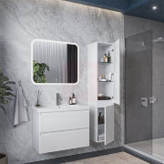 Тумба с раковиной Sanstar Riana 80, 2 ящика, подвесная, белая, Гармония 80 Тумба с раковиной Sanstar Riana 80, 2 ящика, подвесная, белая, Гармония 80