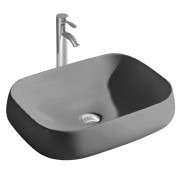 Раковина Aquatek 560*420*140 для установки на столешницу, цвет матовый серый AQ5526-MG