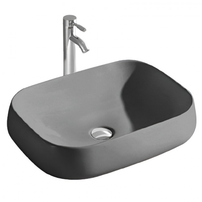 Раковина Aquatek 560*420*140 для установки на столешницу, цвет матовый серый AQ5526-MG Раковина Aquatek 560*420*140 для установки на столешницу, цвет матовый серый AQ5526-MG