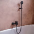 Смеситель для ванны  Ramon Soler с изливом и душевым комплектом New Fly 570502BTNM черный