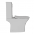 Унитаз-компакт безободковый WAVE CITY гориз, нижн, 2-кн.арм, сид.полипр, м/л, быстр, белый глянец
