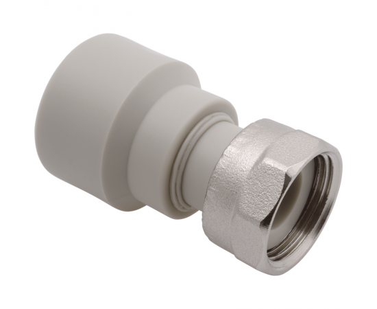 Муфта FV-Plast PPR 20х3/4", с накидной гайкой, серая Муфта FV-Plast PPR 20х3/4", с накидной гайкой, серая