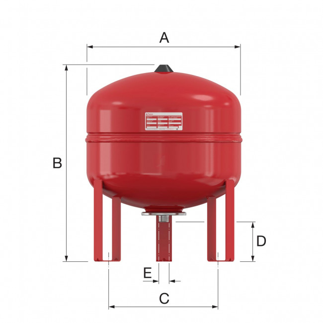 Расширительный бак Flamco Flexcon R 35/1,5-6 бар Расширительный бак Flamco Flexcon R 35/1,5-6 бар