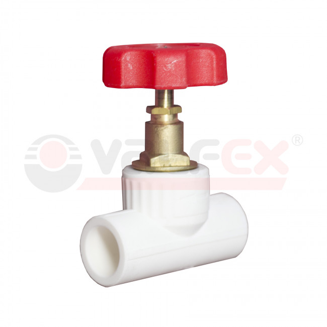 Вентиль Valfex PPR 25х3/4"х90 град.проходной, белый Вентиль Valfex PPR 25х3/4"х90 град.проходной, белый