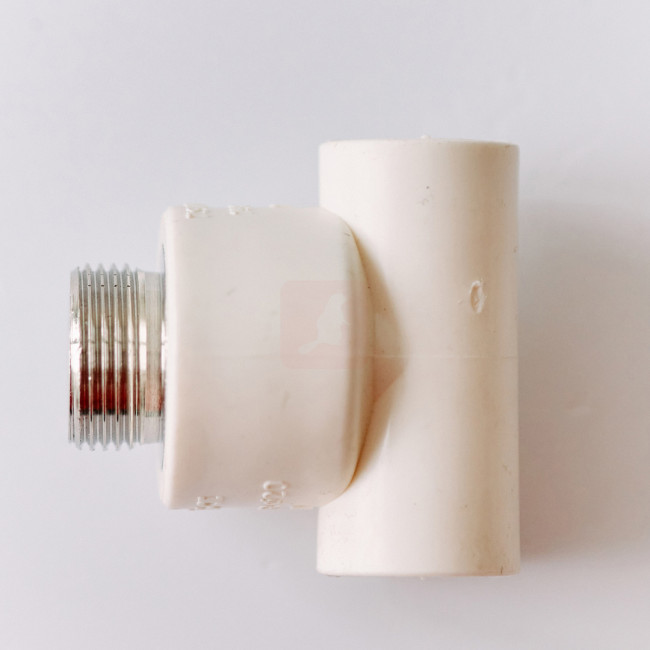 Тройник Pilsa PPR НР 20х3/4", белый Тройник Pilsa PPR НР 20х3/4", белый