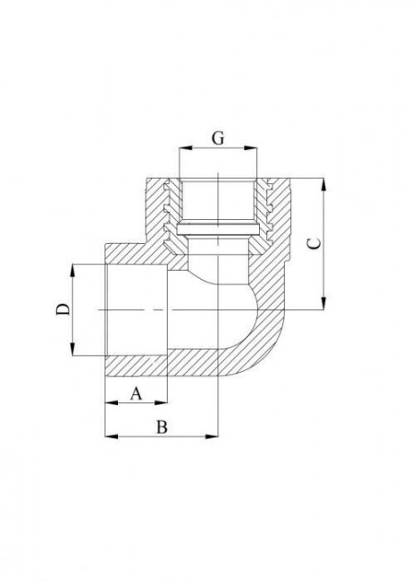 Колено Heisskraft PPR ВР 25х3/4", серое Колено Heisskraft PPR ВР 25х3/4", серое