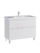 Тумба с раковиной Sanstar Riana 100, 2 ящика, напольная, белая, Гармония 100 Тумба с раковиной Sanstar Riana 100, 2 ящика, напольная, белая, Гармония 100
