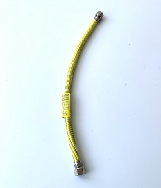 Подводка гибкая для газа Flexitub Extensible сильфонная 1/2"75-150см гайка-гайка, растягивающаяся 15-H12H12-75*150