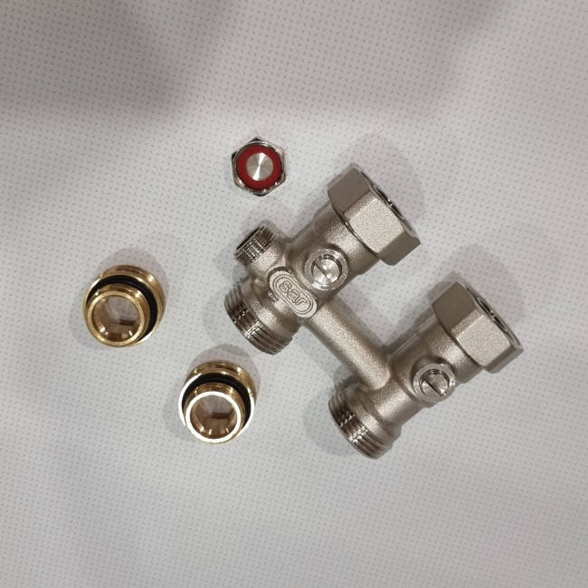Клапан нижнего подключения радиатора прямой с байпасом Comap 970A 3/4"НРек x 3/4"ВР ек 970204-AF Клапан нижнего подключения радиатора прямой с байпасом Comap 970A 3/4"НРек x 3/4"ВР ек 970204-AF